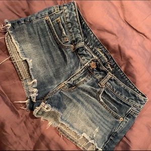 American eagle jean shorts